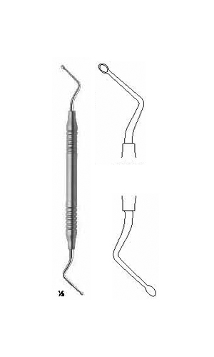 Bone Curettes , Double-ended, Periotome